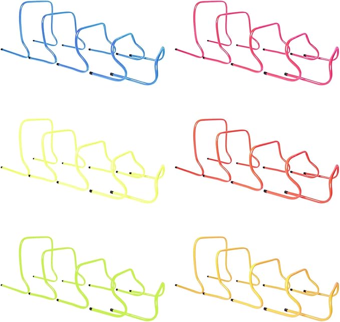 5 Pack Agility Speed Training Hurdles Detachable Agility Training Hurdles Sports Practice Equipment for Athletes, Soccer