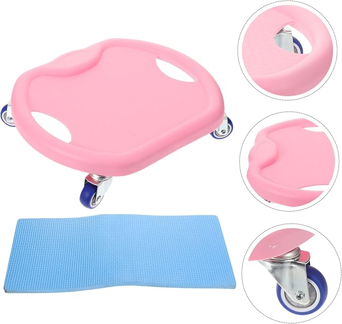 Abdominal Fitness Sliding Disc with Comfortable Handle and Complimentary Mat Mute Workout Sliders for Core Strength Training at Home Versatile Roller for Chest Arms Butt and Legs