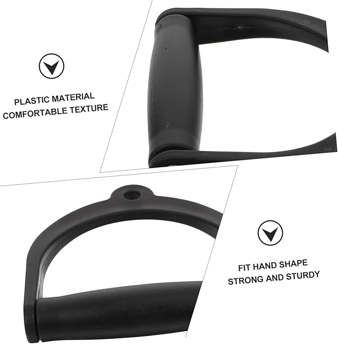 ibasenice 1Pc Sturdy Fitness Arc Handle for Strength Training Plastic Pull Rope Grip for Gym Cable Machines Comfortable Anti-Slip Bodybuilding Attachment for Home and Commercial Exercise Equipment