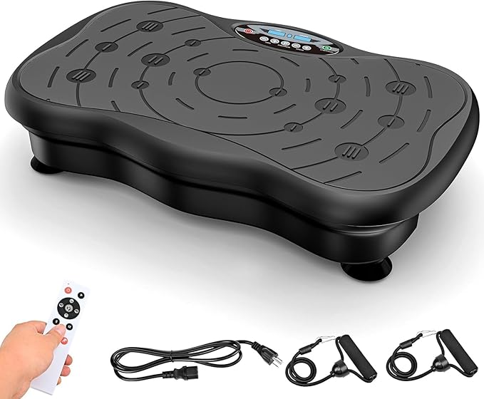 Vibration Plate Exercise Machine for Lymphatic Drainage Weight Loss, Whole Body Workout Vibration Fitness Platform ,Home Training Equipment ,Sport Gym for Weight Loss Fat Burner for Women Men