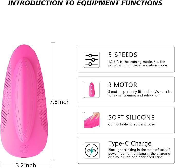 Kegel Exerciser for Tightening&Strengthening Muscle Control Training, Suitable for Both Men and Women, Muscle Endurance Recovery and Relaxation, Hip Muscle Strength Training