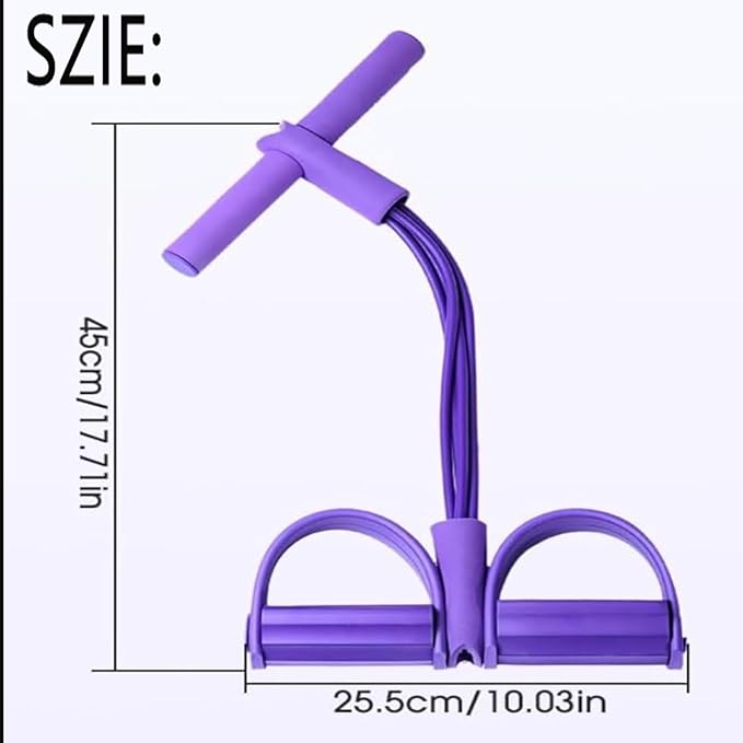 Fashion Puller Exercise,8 Tube Pedal Resistance Device,Elastic Yoga Pedals Puller Resistance Band,Manual Tension Pedal Elastic Band,Elastic Pull Rope Fitness Equipment for Sit up Leg