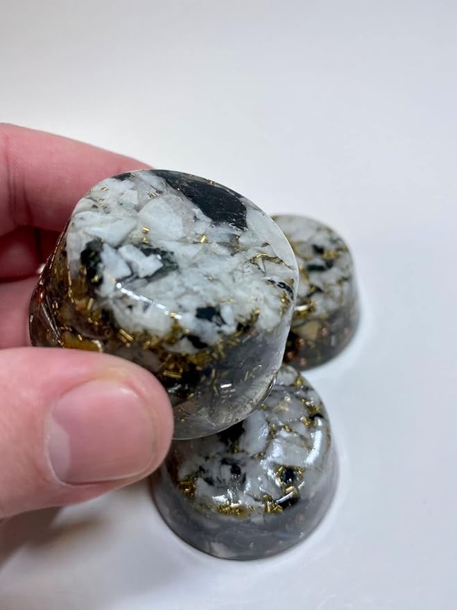 Moonstone Orgone Generator Energy Accumulator 7.83Hz/432Hz/528Hz/Advance Harmonics Many Beautiful Ingredients! (Moonstone)
