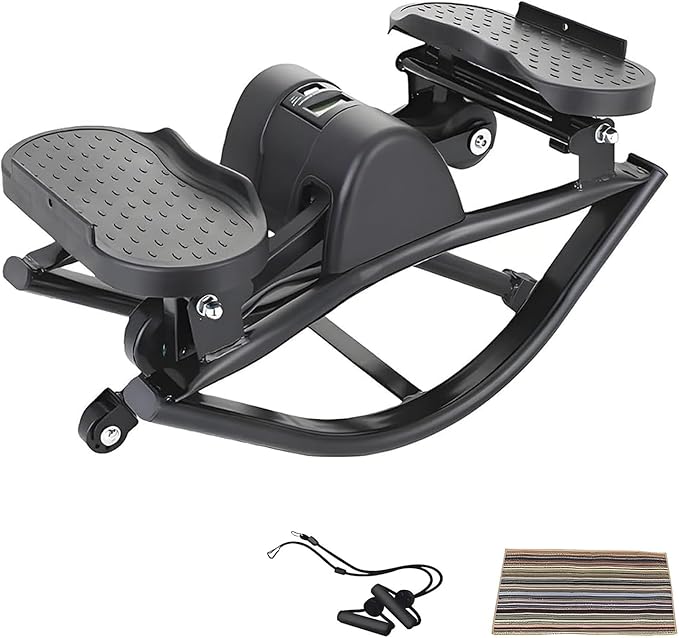 Stepper Rock Stepper Steppers for Exercise at Home Stepper Machine Side-to-Side Rock Stepper with Non-Slip Mat & Digital Display Top Choice for Home Workouts