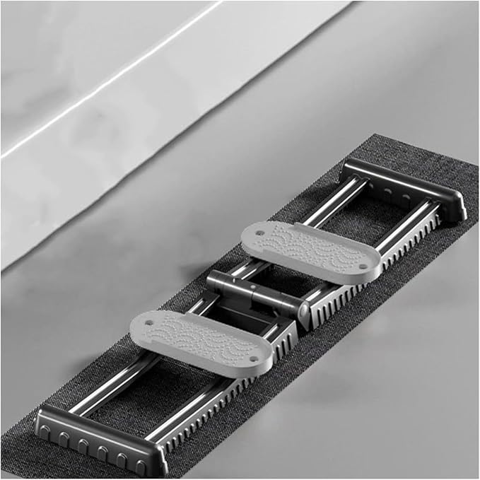 Foldable Skiing Exerciser Leg Splitter Ski Machine Portable Body Slimming Trainer Collapsible Leg Magic Machine Yoga Fitness Equipment for Use(Gray,Anti-Slip Floor mat)