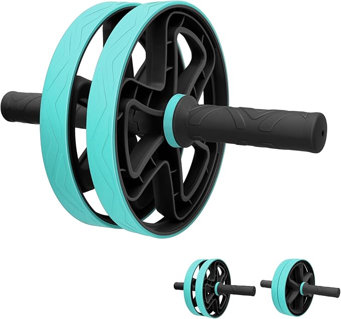 Ab roller wheel abdominal exercise core workout weight loss no noise easy to assembling light weight perfect home gym equipment for men & women