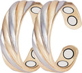 Copper Rings for Women, 99.9% Set Solid Copper Adjustable Magnetic Ring, Fashion Jewelry Present (0169 0948)