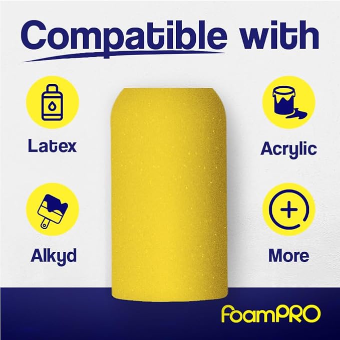 Foam PRO 63 Foam Paint Roller Refills, Pack of 2