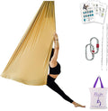 F.Life Aerial Silk Yoga Hammock & Swing for yoga Inversion,Strength training,starter hardware kit