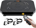 Vibration Fitness Plate Exercise Machine, Professional Automatic Mode Full-Body, Promotes Lymphatic Circulation, Burns Fat & Weight Loss, Home Fitness Equipment - 330 LBS for Women and Men