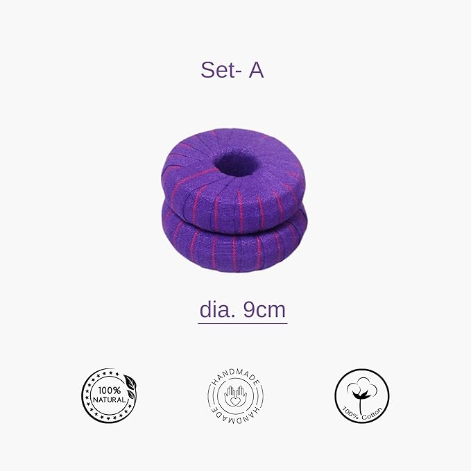 Yogikuti Yoga Chumbal Set Of 10pcs, Pune Chumbals set, Iyengar Yoga, Yoga donuts, Yoga props