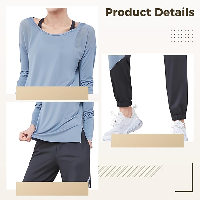 Black Two-Piece Pilates Set For Women, Xxl Size, High Waist Design With Color Block Detail, Breathable Material For Fitness