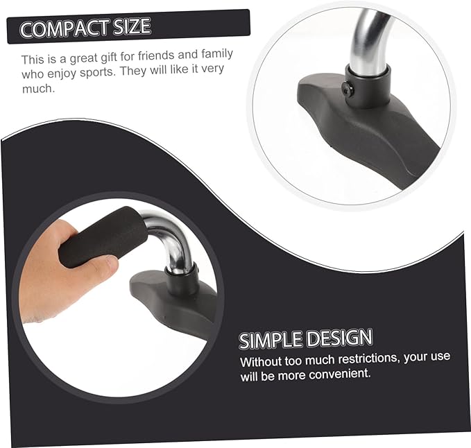 HEMOTON 1Pair Push Up Handles Non Slip Grip Press Up Stand for Home Fitness Workout Equipment Strength Training Accessory for Arm and Chest Exercise