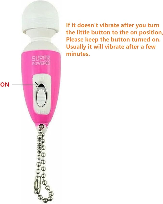 Mini Portable Small Keychain Massage Body Tool Heads Massager Pocket Toy for Neck Shoulder Face Back Muscles (Pink Purple)