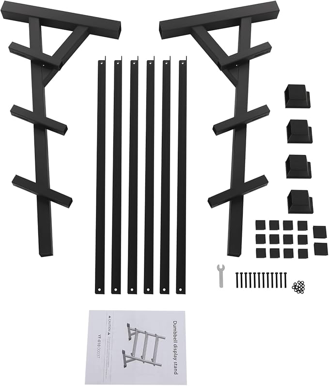 Dumbbell Rack, 3 Tier Weight Storage Rack for Dumbbells Kettlebells, and Weight Plates 500LBS, Workout Dumbbell Storage Rack for Home Gym Fitness