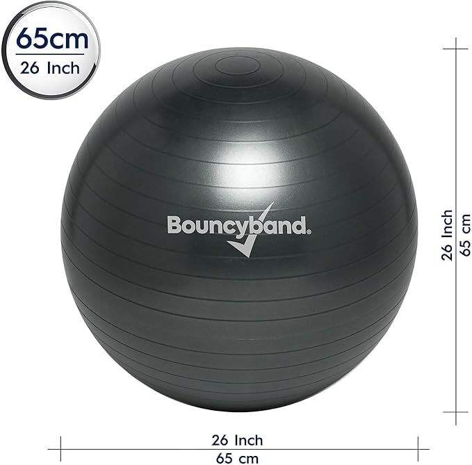 Bouncyband Balance Ball – Create Flexible Seating to Improve Focus at School, Office, or Home with This No-Roll Weighted Ball
