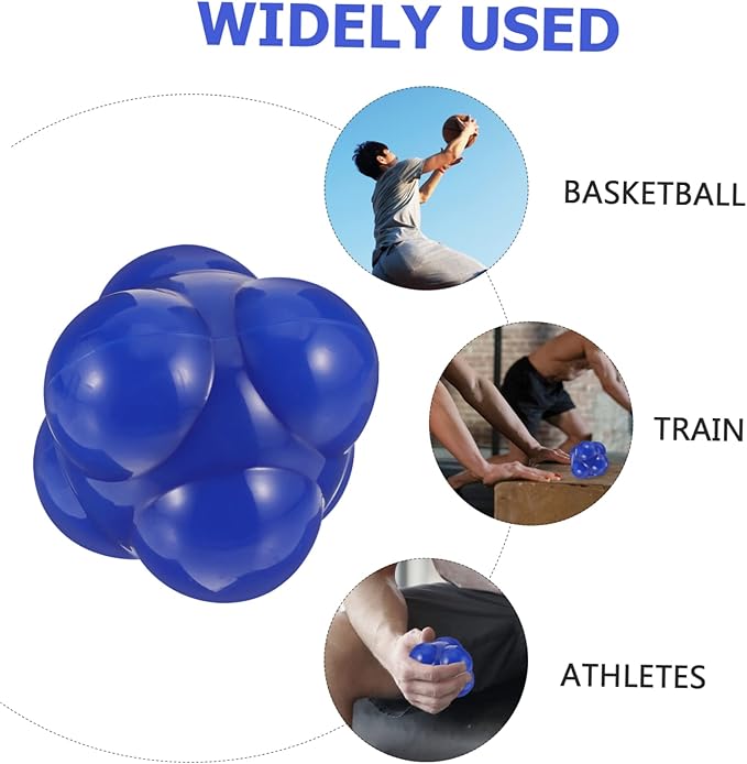 Hexagonal Agile Training Ball for Fitness Sports Reaction Ball Enhancing Hand Eye Coordination Speed Reflex and Footwork Agility for Athletes