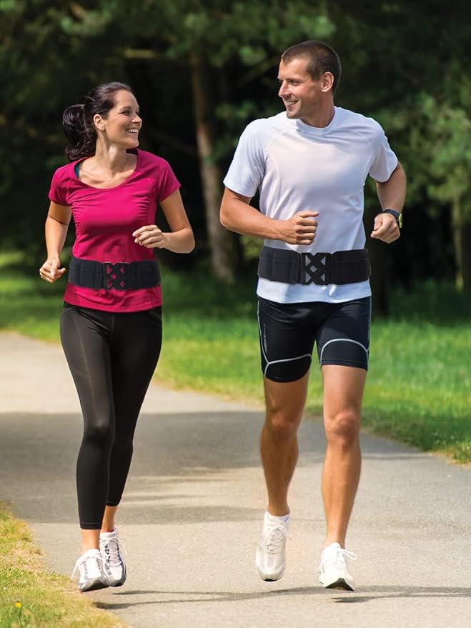 Weighted Fitness Belt - Walking, Running, Training Belt with Adjustable Weights up to 10 lbs, Cooling Technology, Unisex