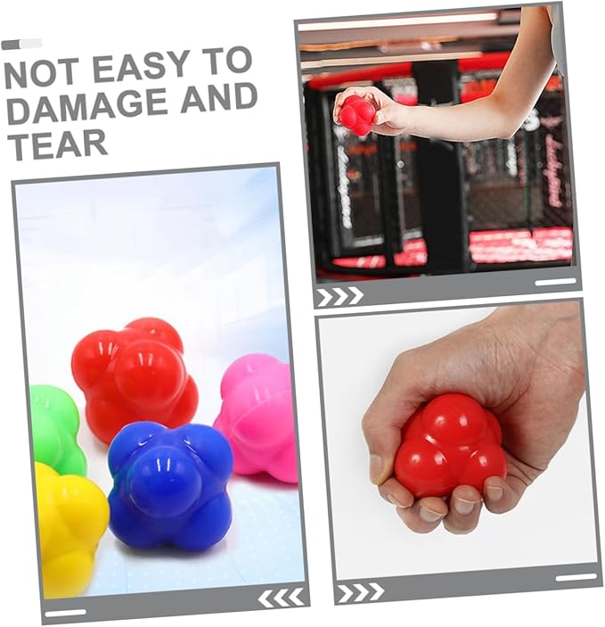 Hexagonal Agility Training Ball Durable Exercise Ball for Fitness Coordination and Reaction Training for