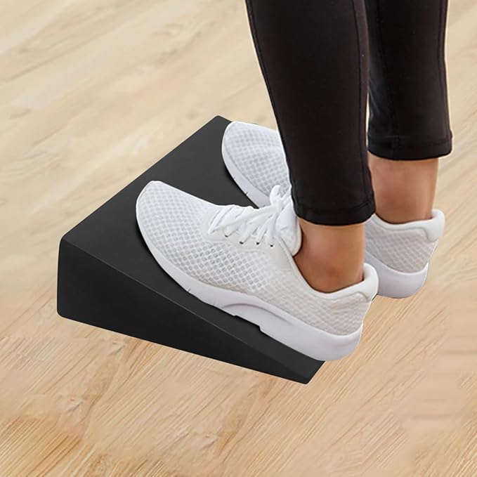 Squat Wedge Block - 32.5x30x9cm High Density Foam Fitness Accessory | Non Slip Yoga Stretching Incline Board | Portable Exercise Equipment for Home Gym Studio | Professional EVA Slant
