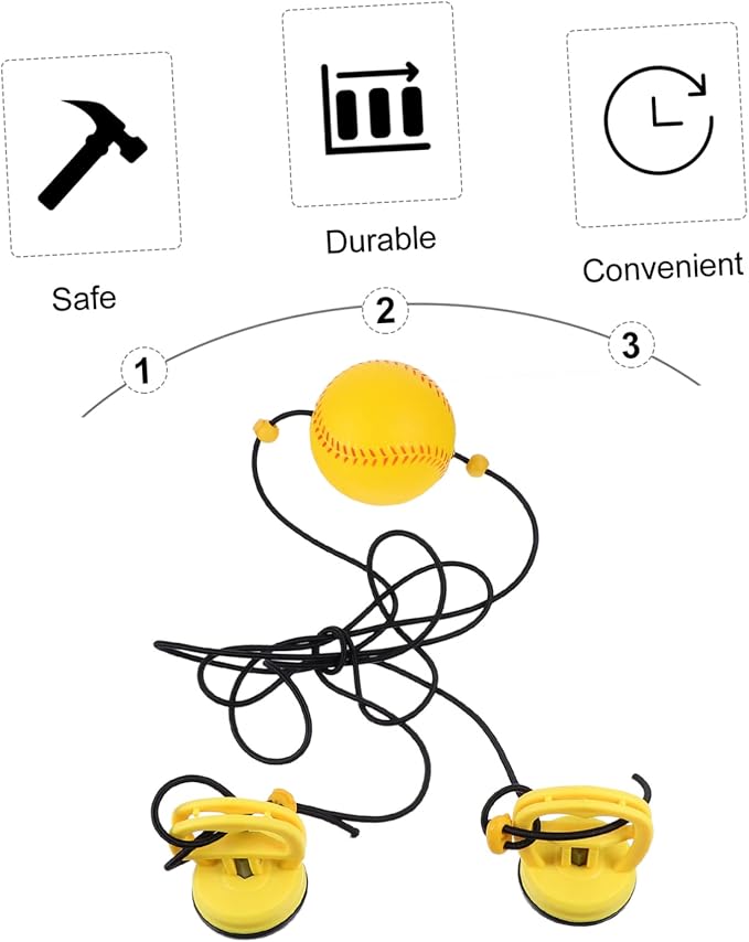 Toyvian 1Pc Professional Boxing Reaction Ball High Elasticity Training Accessory Durable PU Suction Cup for Speed Training and Coordination Skills Random Color
