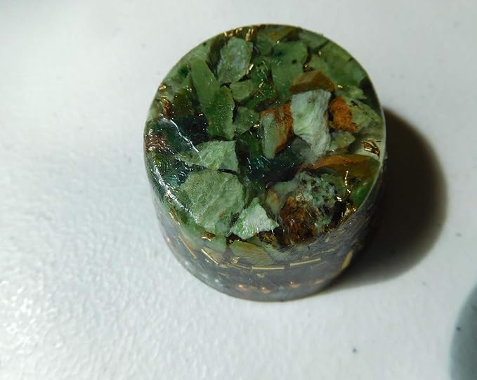 Chrysoprase Orgone Generator Energy Accumulator 7.83Hz/432Hz/528Hz/Advance Harmonics Many Beautiful Ingredients! (Chrysophrase)