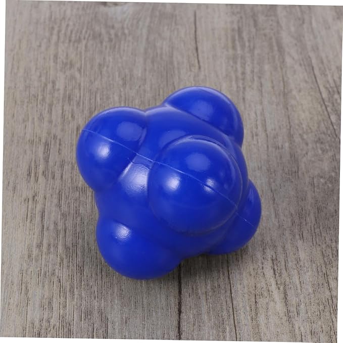 VANZACK Baseball Agility Reaction Ball 58mm Hexagonal Silicone Ball Reaction Training for Hand-Eye Coordination Reflexes