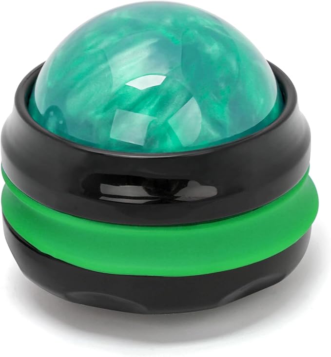 Coolrunner Massage Ball, Manual Roller Massager, Handheld Self Massage Therapy and Relax Full Body Tools for Sore Muscles, Shoulders, Neck, Arms, Legs, Back, Foot, Body (Green)