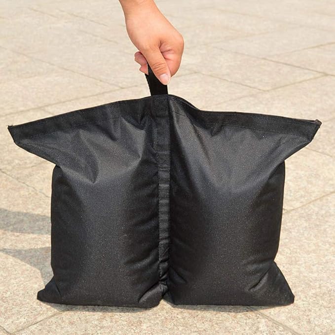 4pcs Oxford Cloth Black Tent Solid Sandbag Large Capacity Good Tight Outdoor Parasol Umbrella Sand Bag