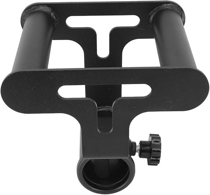 T Bar Row Platform with V Bar Landmine Handle Attachment, Iron Barbell Rowing Accessory for Home Gym, Compact and Sturdy Upper Body Strength Training Equipment