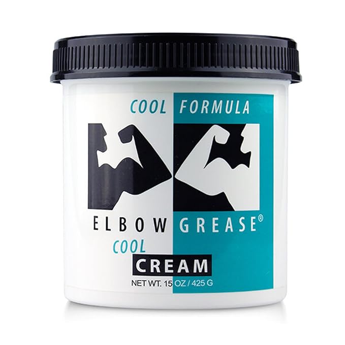 Elbow Grease Cool Massage Cream, Smoothing and Effective Massage Cream for Relaxation, Muscle Tension Relief, and Skin Nourishment – 15 oz (1 Pack)