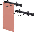 Tandefio Yoga Mat Wall Mount Rack Adjustable Exercise Mat Storage Shelf Hanging Foam Roller Organizer with 2 Hooks for Fitness Home Gym Workout