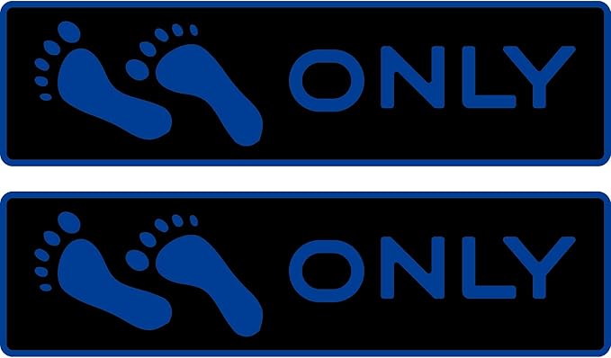 Naked Feet Only Step Pads Non-Slip EVA Foam Step Pad for Boat Gunwales & Ladders, 6mm Brushed Marine Grade Anti-Skid Adhesive Pads (Pair) SeaDek Technology - Black/Bimini Blue