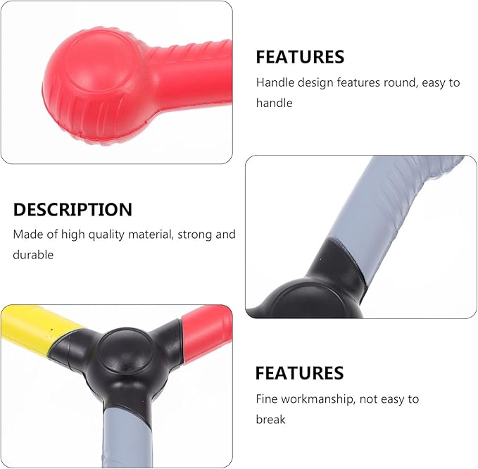 Homoyoyo Multi-Color Hand-Eye Coordination Trainer - Dual-Handle Reaction Catch Stick with Rubber Foam Grip for Agility, Baseball, Basketball Training - Kids & Athletes Sports Equipment