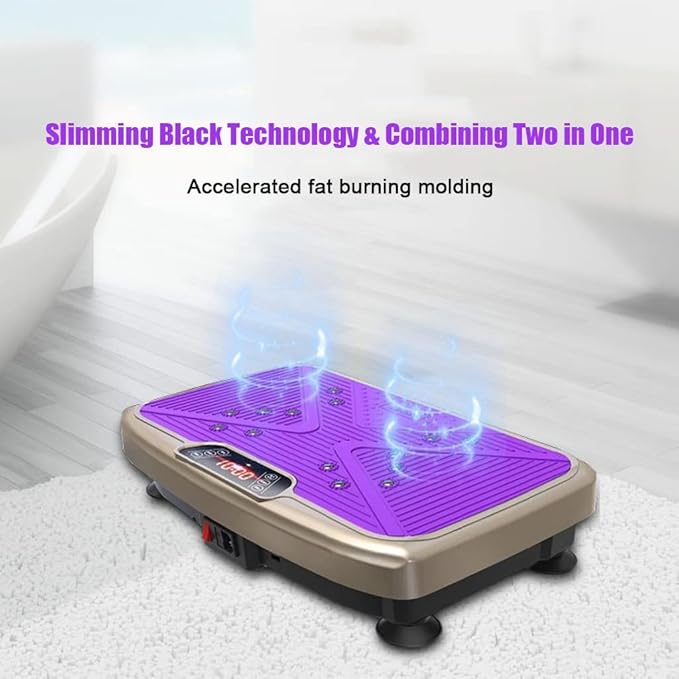 Fitness Vibration Plate Exercise Equipment Whole Body Shape Exercise Machine Vibration Platform Fit Massage Workout Trainer,Max User Weight 330lbs