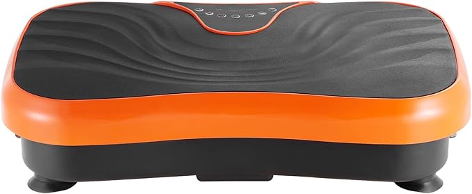 Happybuy Vibration Plate Exercise Equipment - The Ideal Whole Body Vibrating Platform for Both Women and Men. It's Designed for Lymphatic Drainage and Weight Loss, Comes with 2 Resistance Bands.