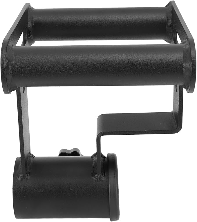 T Bar Row Platform with V Bar Landmine Handle Attachment, Iron Barbell Rowing Accessory for Home Gym, Compact and Sturdy Upper Body Strength Training Equipment