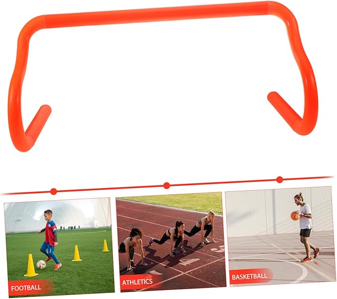 Portable Detachable PVC Agility Hurdles for Football Training Lightweight Jumping Training Rack Carry Bag for Outdoor Sports and Speed