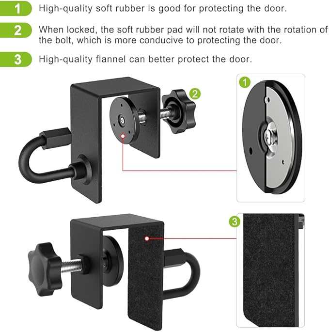 Kipika Door Anchor for Resistance Bands, Heavy Duty Door Anchor Attachment, Workout Door Mount Anchors for Body Weight Straps, Strength Training, Physical Therapy Exercise, Home Gym