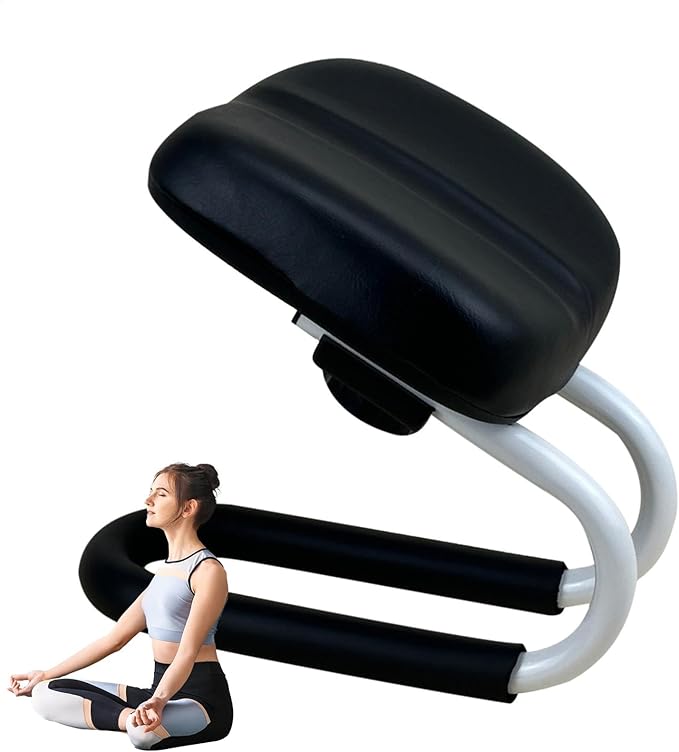 Adjustable Kneeling Bench,with Sponge Cushion Meditation Stool Bench Seat,Meditation Stool,Meditation Accessories, Non-Slip Leg Sleeve, Portable Chair for Home Yoga Studio