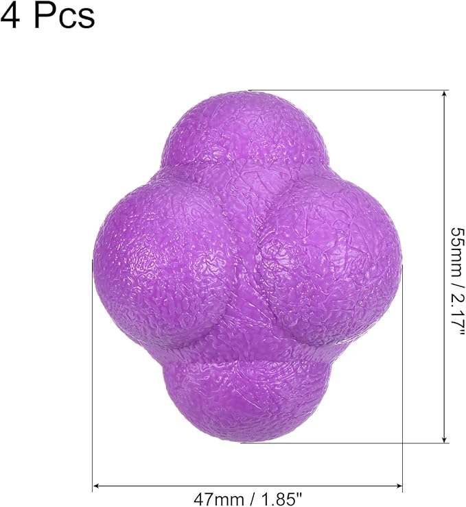 PATIKIL Bounce Reaction Balls Coordination Training Ball, Agility Trainer TPR High Difficulty for Speed Reflex