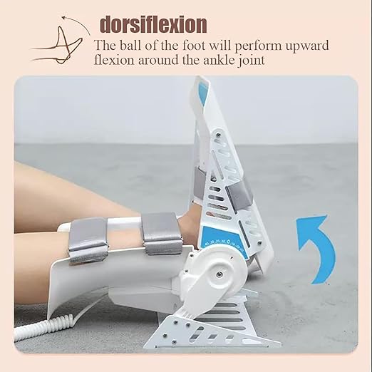 Electric Ankle Trainer, Foot Rehabilitation Training Equipment, 3-Speed Speed Regulation, -30° ~40° Full Angle Exercise, for Stiff Ligament After Stroke and Hemiplegic Fracture