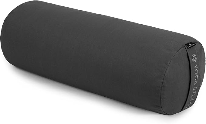 Yoga Studio Spare EU Organic Cotton Bolster Covers With Handle And Zipper - Cover Only (Grey)