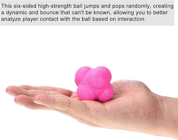 PATIKIL Bounce Reaction Balls Coordination Training Ball Agility Trainer TPR High Difficulty for Speed Reflex