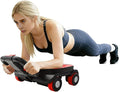 Ab Roller Wheel, 4-Wheel Abdominal & Core Strength Trainer for Home Gym Fitness, Exercise Wheel with Knee Pad for Beginners to Advanced Users