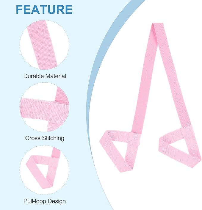 PATIKIL Yoga Mat Strap, Adjustable Yoga Mat Carrier Straps Sling Cotton Anti Slip Mat Holder Stretching Band