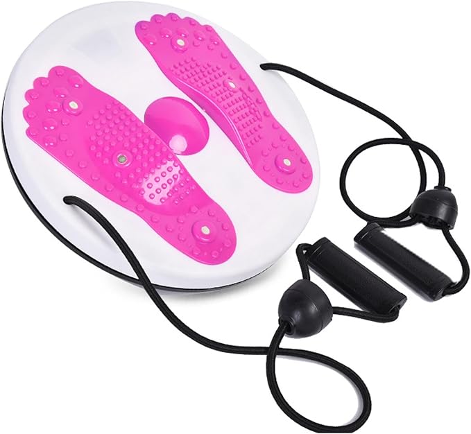 Ab Twist Board with Adjustable Resistance, Non-Slip Waist Twisting Slimming Rotating Disc for Core Training, Exercise Twist Board with Handles for Home Workout Balance and Abdominal Fitness