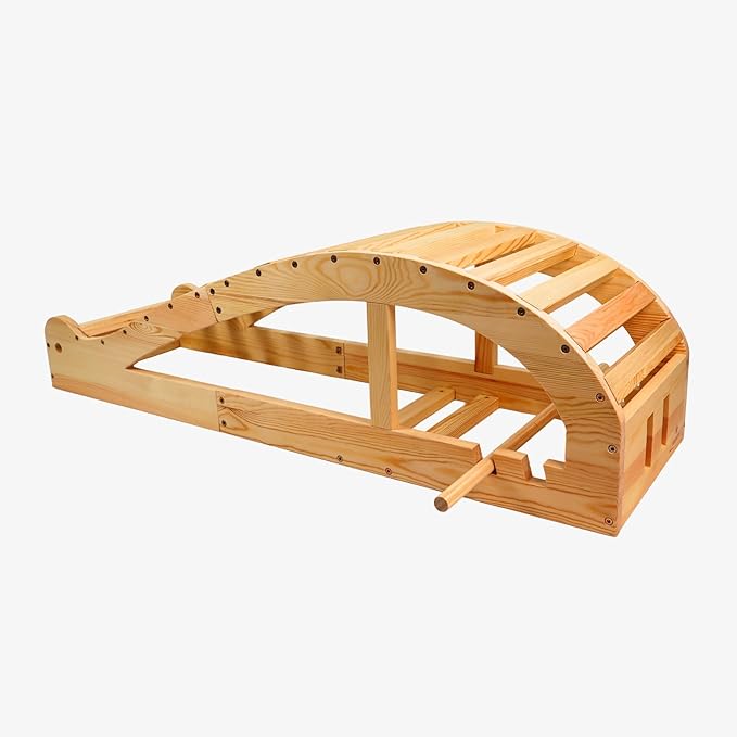 Iyengar Yoga Viparita Dandasana Bench – Wooden Back Bending Bench for Deep Stretching and Flexibility | Large Back Bender for Enhanced Support