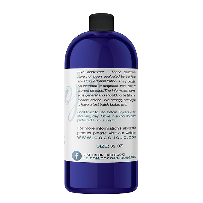 cocojojo Apple Seed Oil - Pure Natural Unrefined 32 oz Extra Virgin Cold Pressed for Face Skin Hands Hair Nails Scars Breakouts Pyrus Malus