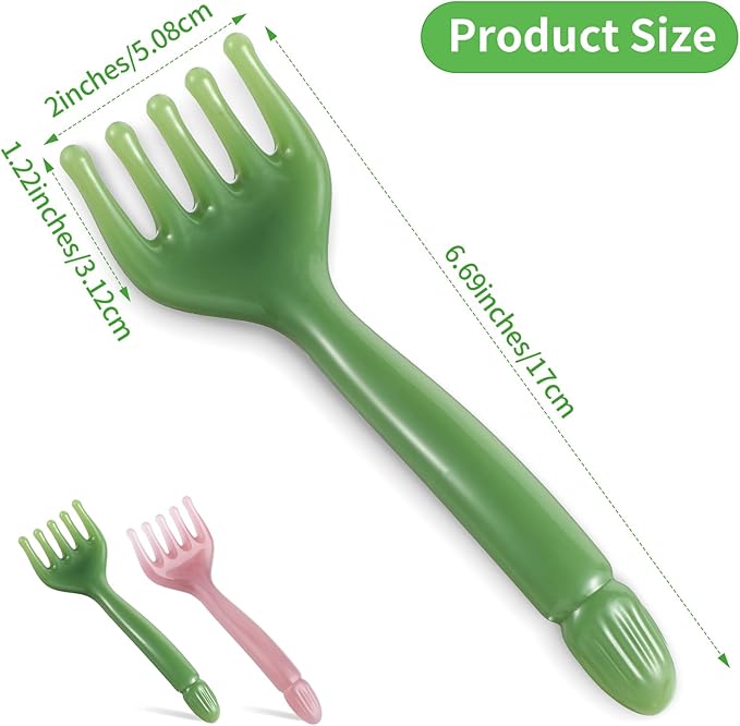 2Pcs Head Massager Manual Hair Scalp Massager Gua Sha Five Claw Massage Tool Comb Portable Handheld Resin Relax Tool for Father's Day Mother's Day Gifts (Pink Purple; Green)